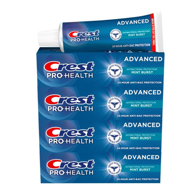 Crest Pro-Health Advanced Antibacterial Protection Toothpaste - Pack of 4, 5 Oz Tubes - Image 1