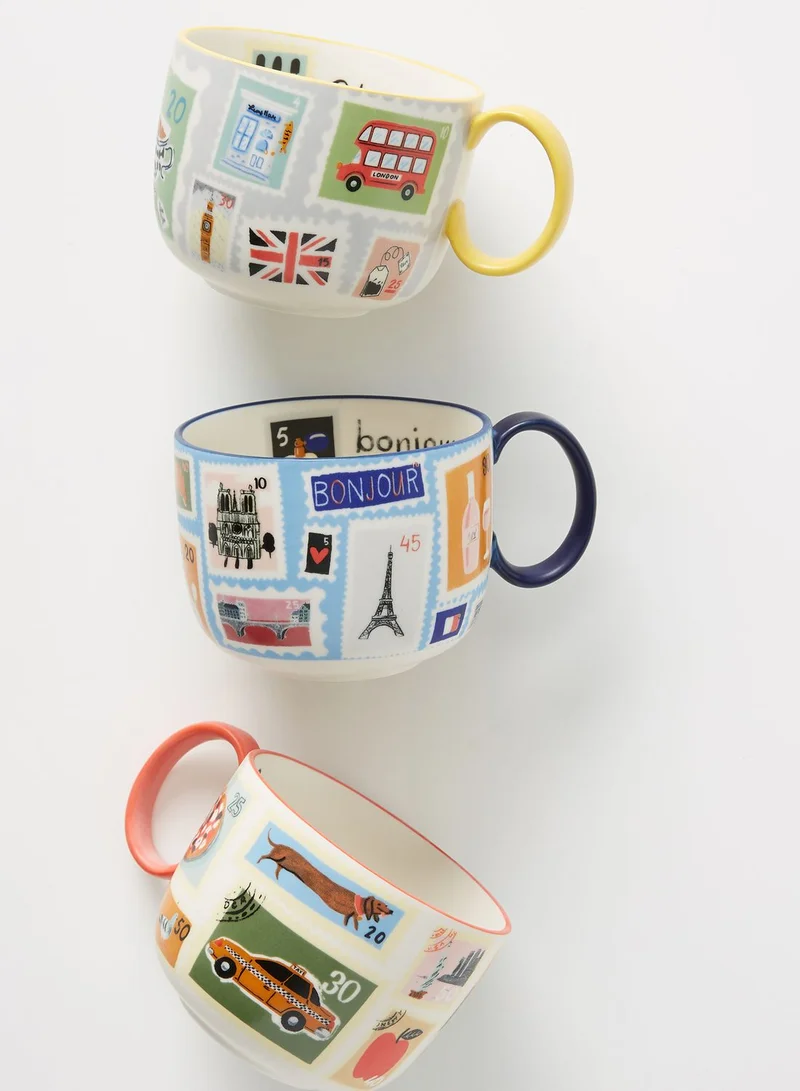 Anthropologie Home Paris Cities Mug