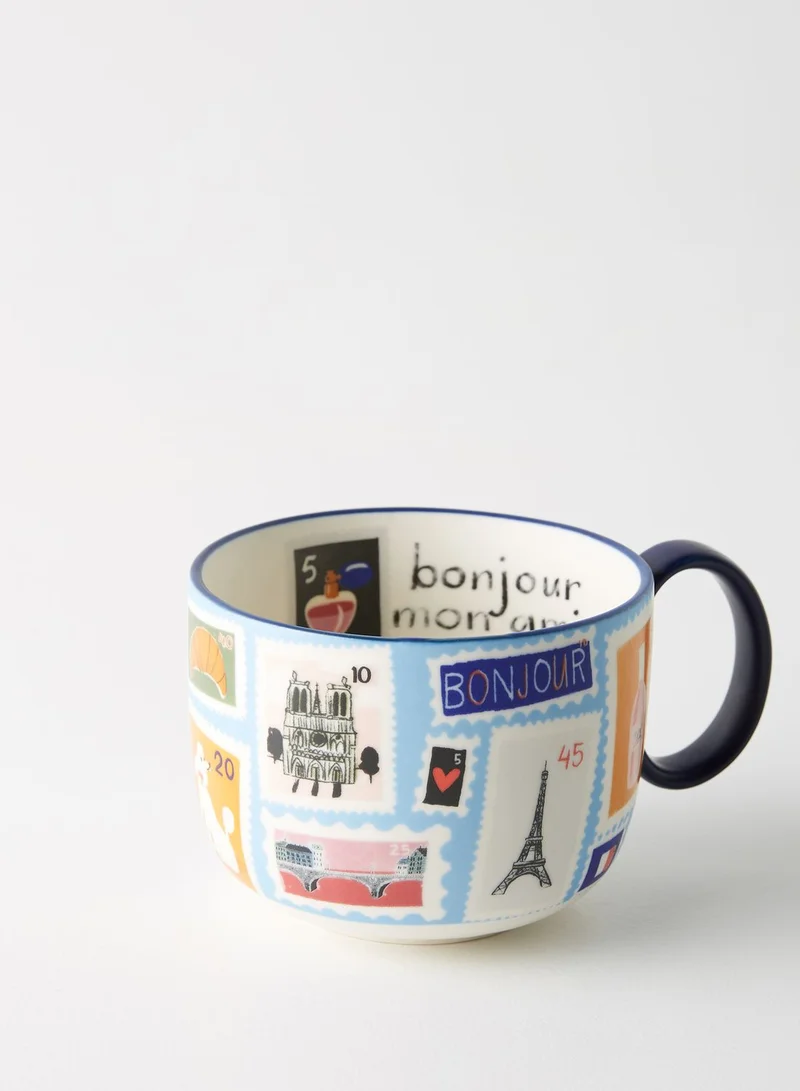 Anthropologie Home Paris Cities Mug