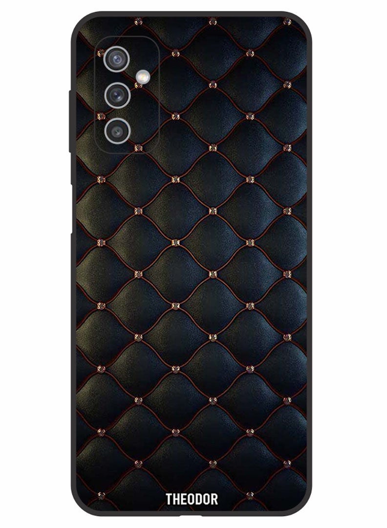 Theodor Protective Case Cover For SAMSUNG GALAXY M52 5G Stappers On Black Cloth Pattern - Image 1