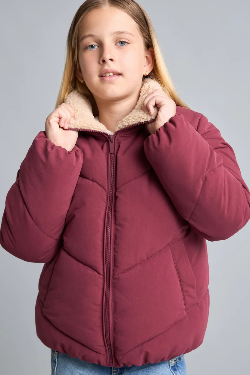 Defacto Girl Half Turtleneck Puffer Jacket