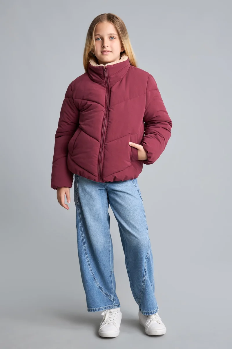Defacto Girl Half Turtleneck Puffer Jacket