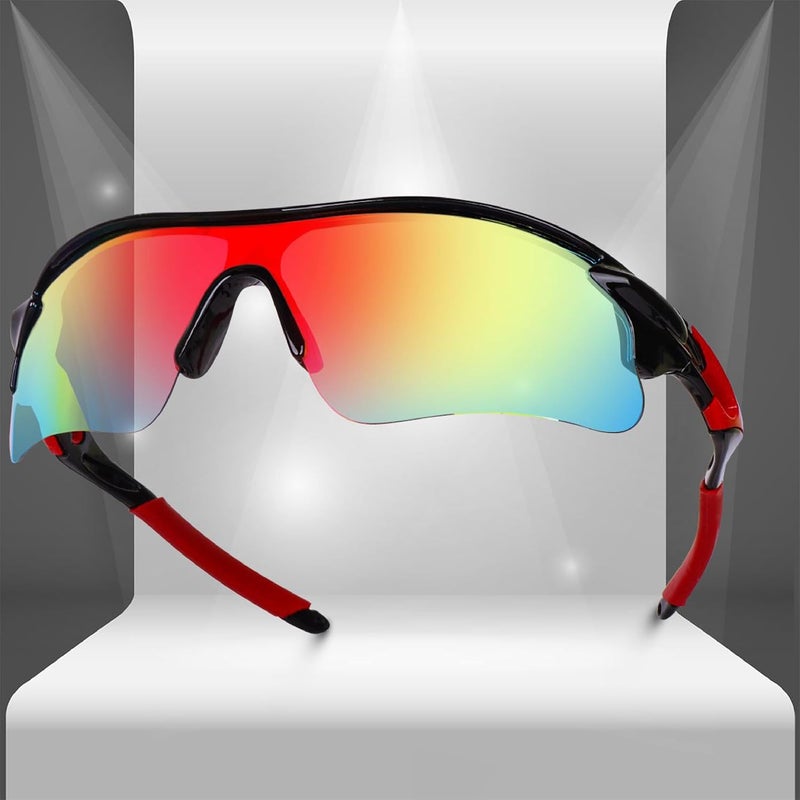 Dervin Non Polarized Oversized Sports Sunglasses for Men Women, Outdoor Cricket Cycling Hiking Fishing Sunglasses - Image 5