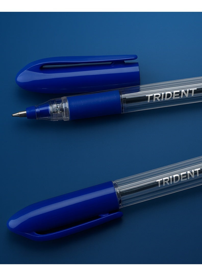 Trident Ballpoint Pen with Ergonomic Grip – Smooth Writing Pen for Office and School