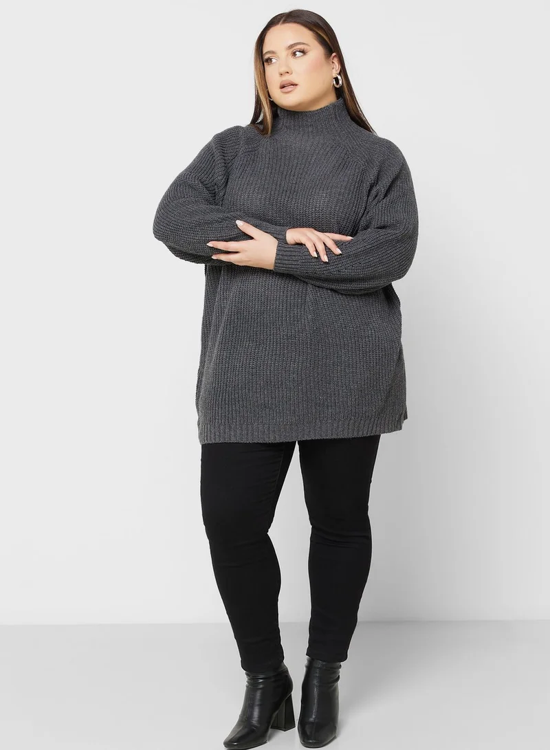 Ella Plus High Neck Sweater