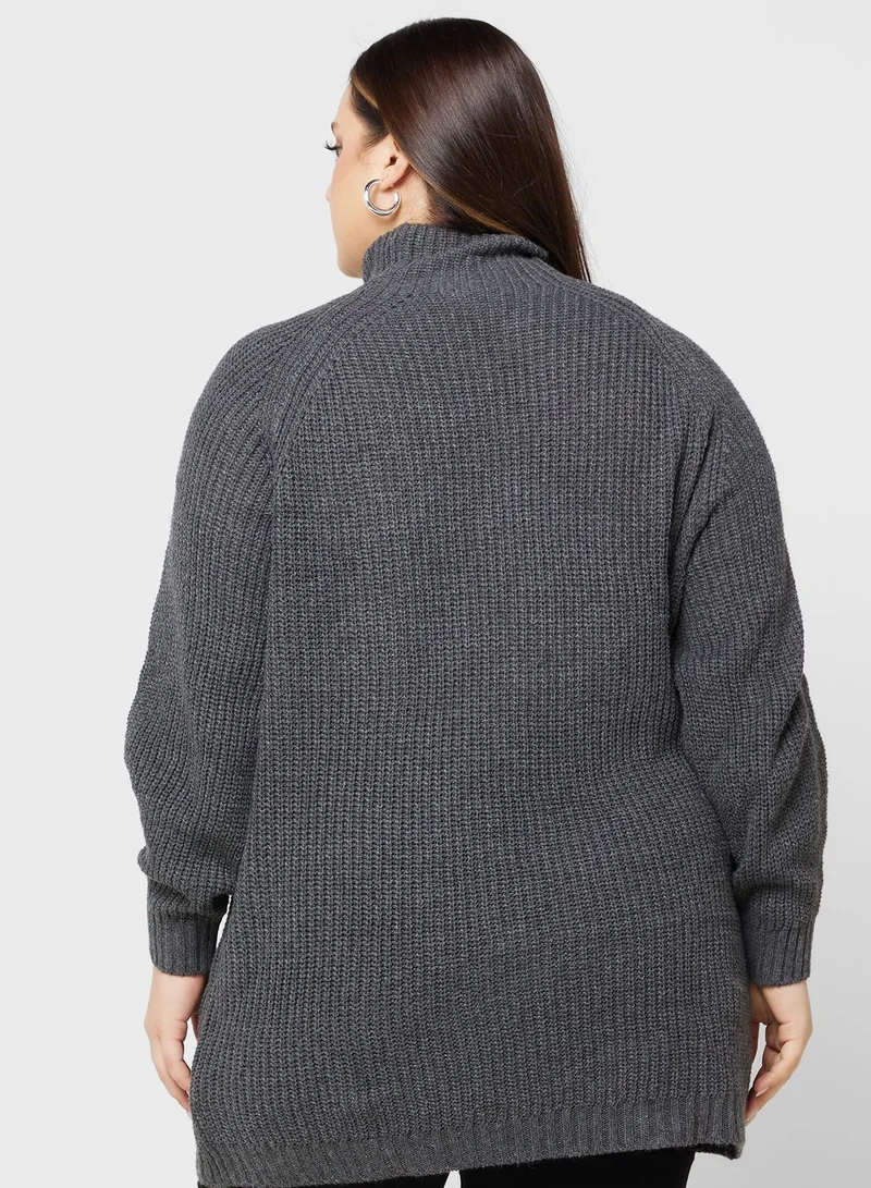 Ella Plus High Neck Sweater