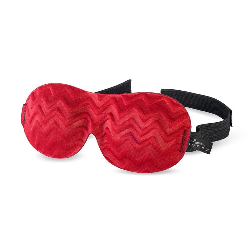 Bucky Ultralight Travel Sleep Chevron Eye Mask Red One Size