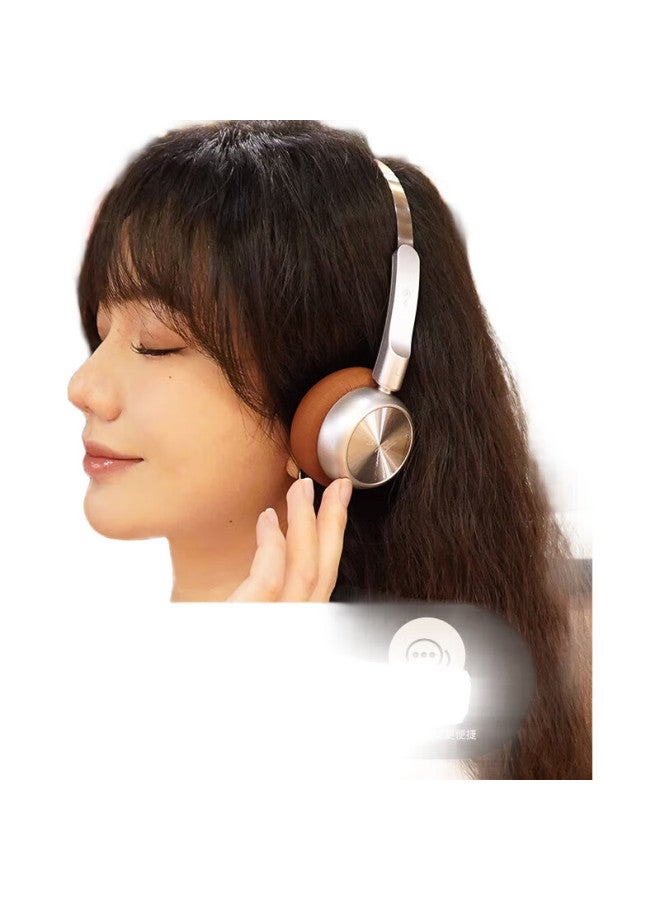 iKF R1 Retro Headphones, Wireless Bluetooth, Fashionable Digital Wear, High-Quality Metal, Millennium Y2K, Internet Celebrity, Maillard, Small Headband, Stylish Earphones, Space Black - Image 1