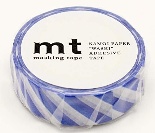 MT mt Washi Masking Tape Stripe, 15 mm x 10 mtrs Shade - Blue, (Pack of 1)  - Image 2
