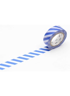 MT mt Washi Masking Tape Stripe, 15 mm x 10 mtrs Shade - Blue, (Pack of 1)  - Image 1