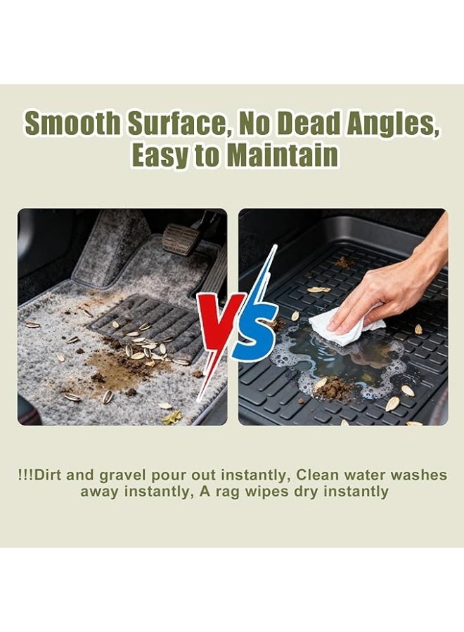 3D car floor mats, TPE material, waterproof and anti-slip, custom design, full floor protection - Image 3