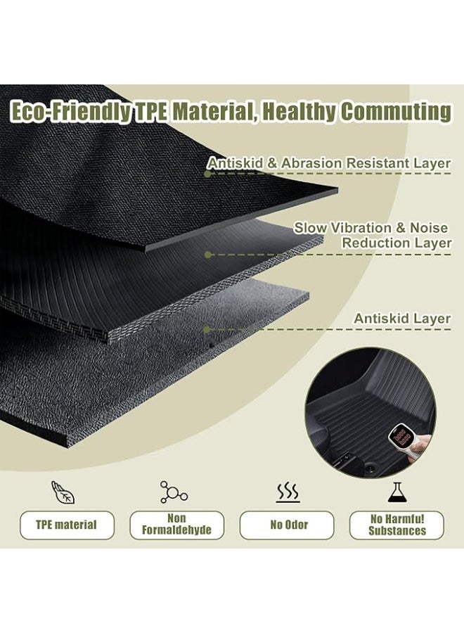3D car floor mats, TPE material, waterproof and anti-slip, custom design, full floor protection - Image 4