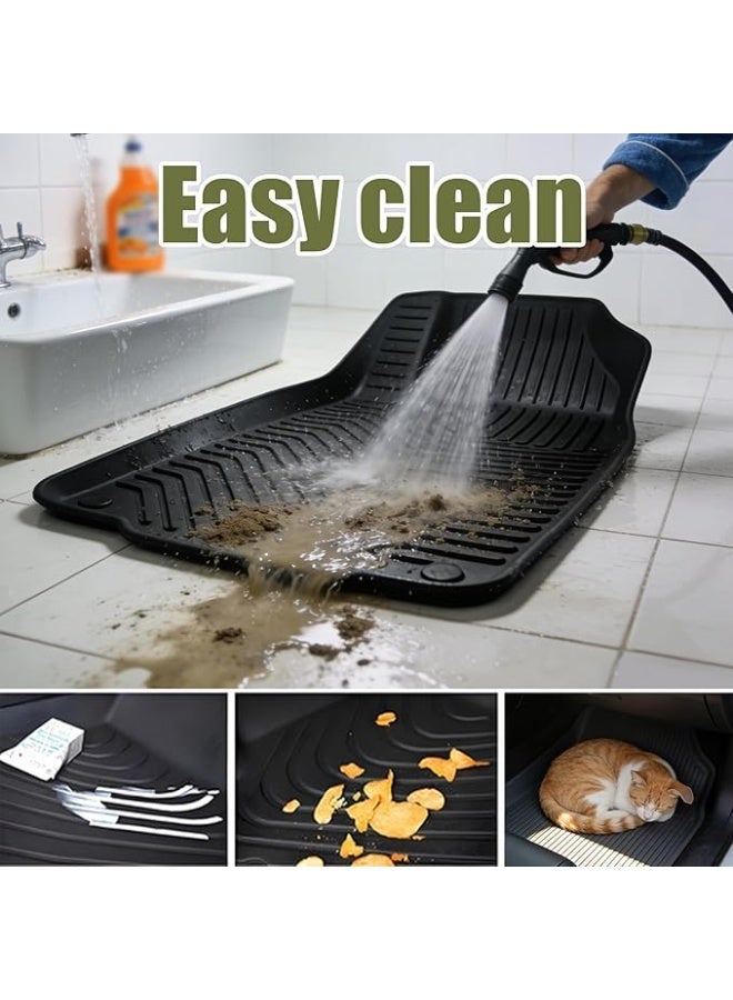 3D car floor mats, TPE material, waterproof and anti-slip, custom design, full floor protection - Image 2