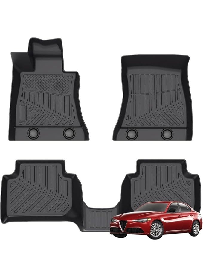 3D car floor mats, TPE material, waterproof and anti-slip, custom design, full floor protection - Image 1