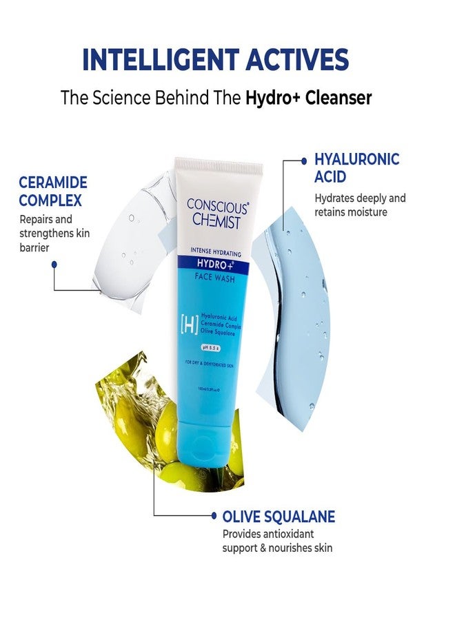 Conscious Chemist® Hydrating Face Wash Super Saver Pack with Hyaluronic Acid and Ceramides | Treats Dull & Dehydrated Skin | Vegan & Cruelty Free | Pack of 2 - Image 2