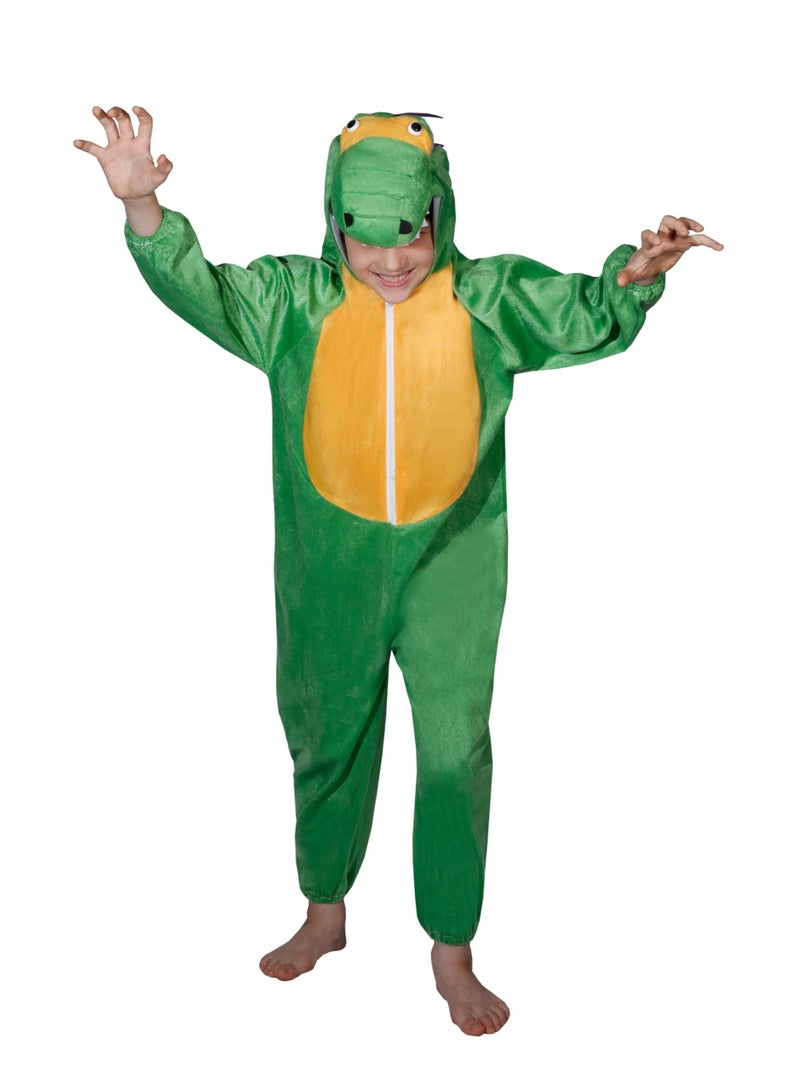 Kids Dragon Costume Jumpsuit with Hood, Animal Fancy Dress, Party Outfit, Size XL(8-10Years) - Image 2
