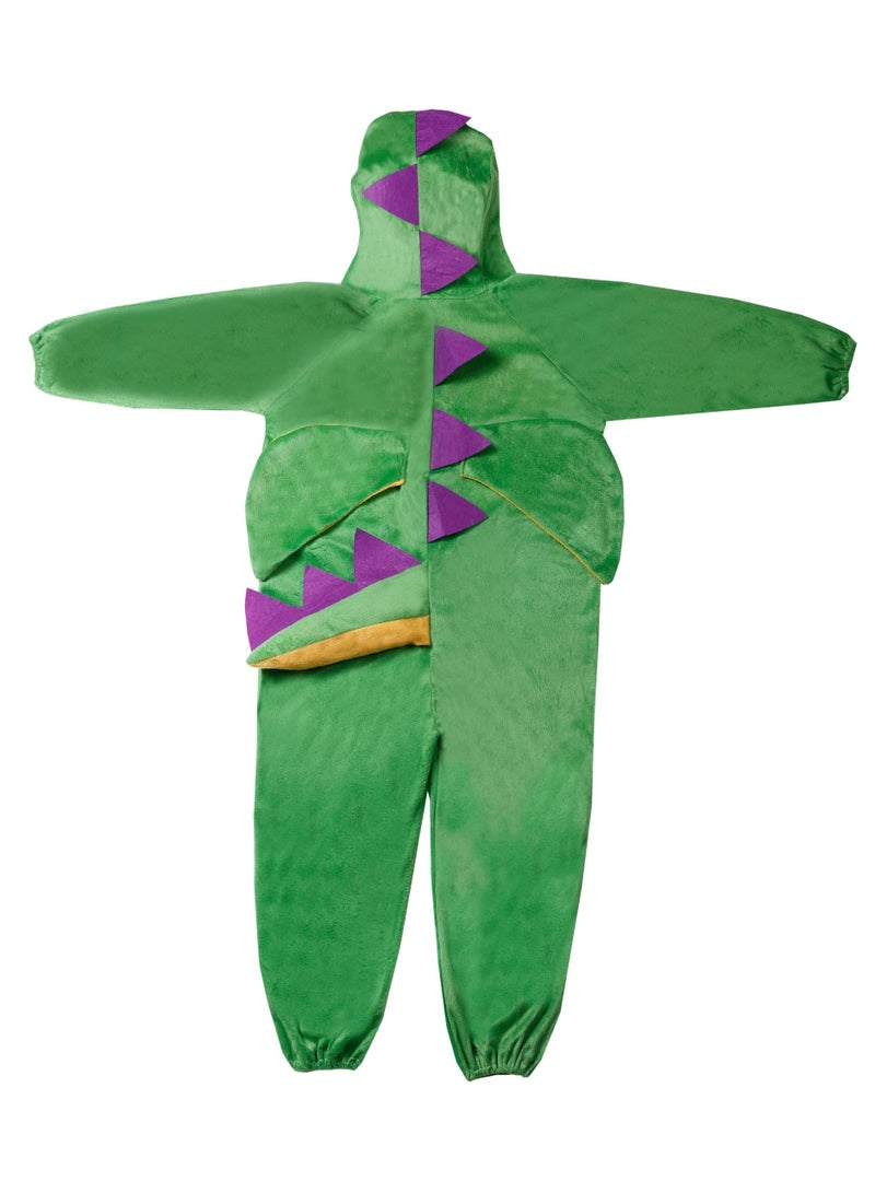 Kids Dragon Costume Jumpsuit with Hood, Animal Fancy Dress, Party Outfit, Size XL(8-10Years) - Image 5