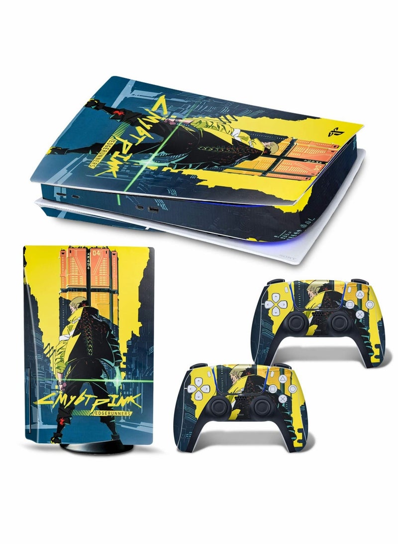 Captaintech Skin for PlayStation 5 Disc Version, Sticker for PS5 Vinyl Decal Cover for Playstation 5 Controller - Image 1