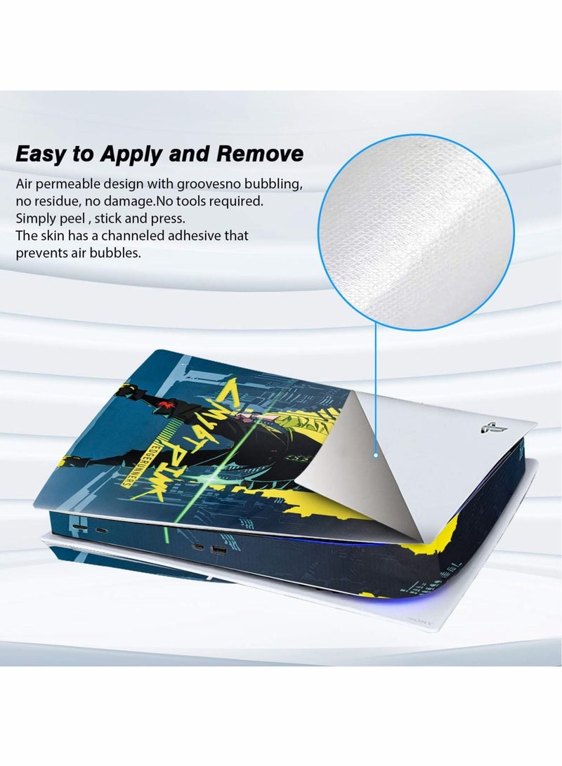 Captaintech Skin for PlayStation 5 Disc Version, Sticker for PS5 Vinyl Decal Cover for Playstation 5 Controller - Image 4