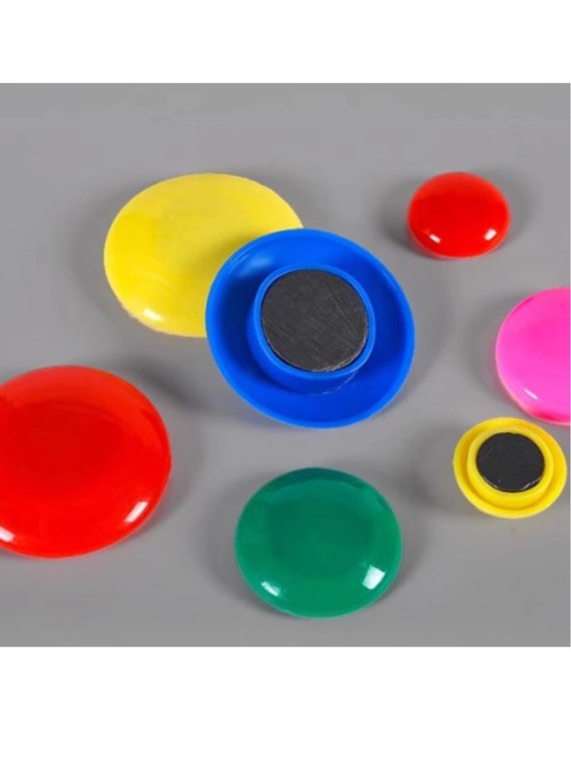MOTARRO Mini Round Magnetic Buckle for Home Decor Colored Minimalist Fridge Sticker Whiteboard Note Still Photo 6+6 Pieces  - Image 3