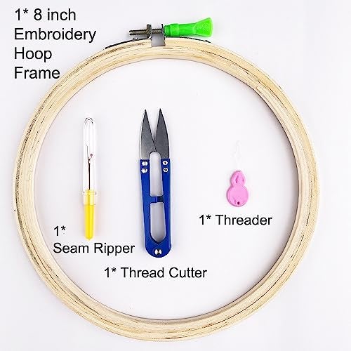 Qroof Aari Work,Maggam Work Materials Kit, Kundan Bulge, Aari Needles And Tools Combo Kit A Beginners Pack Set, Gold - Image 2