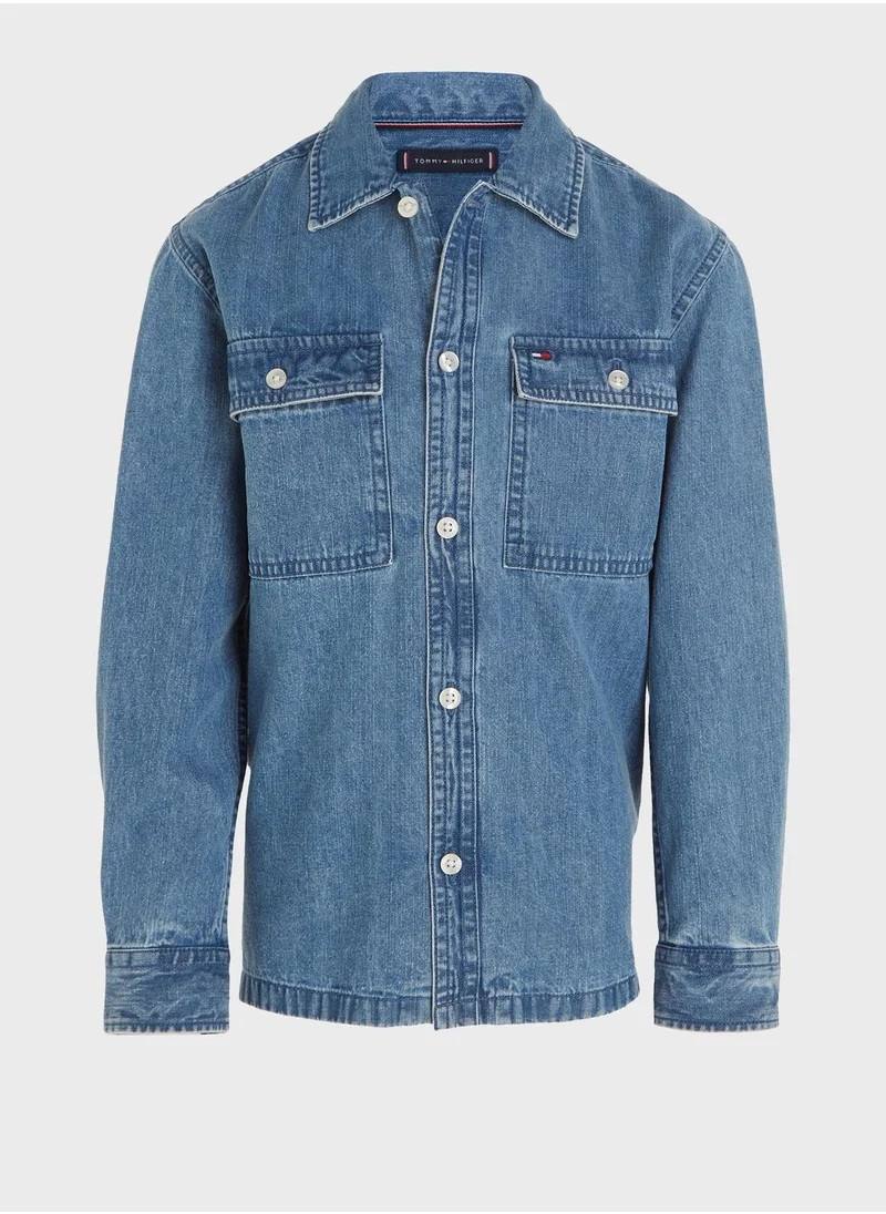 TOMMY HILFIGER Kids Essential Denim Shirt