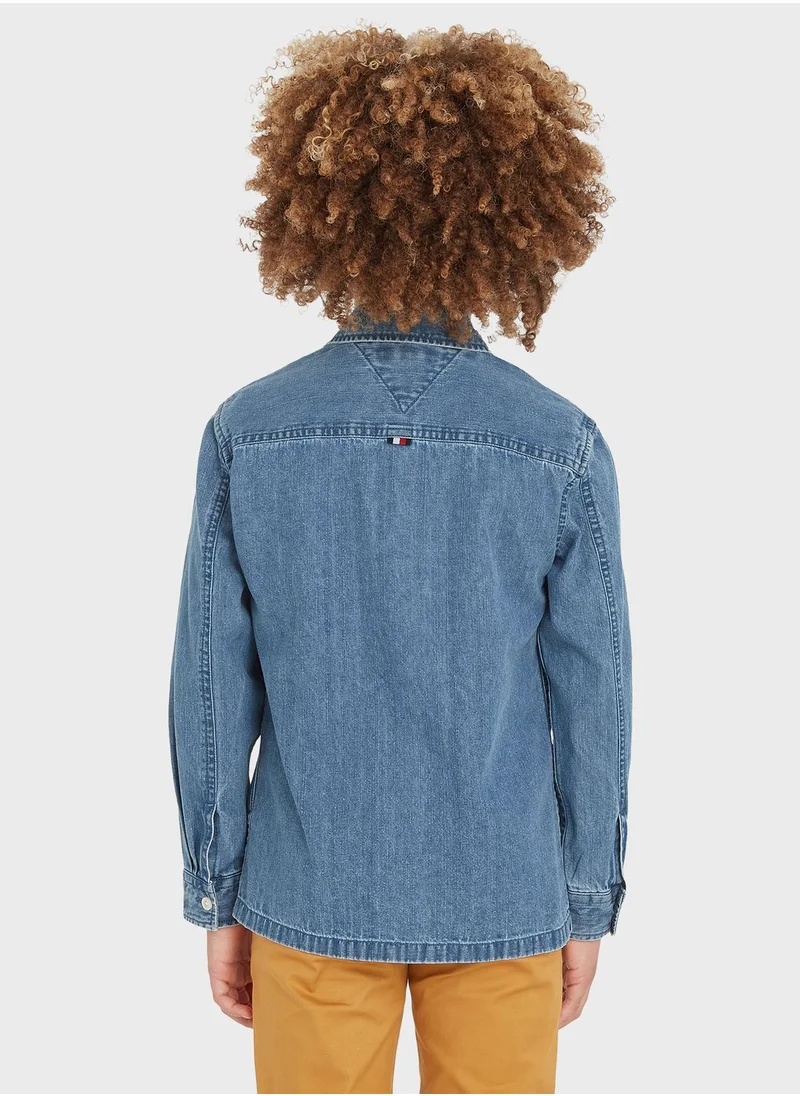 TOMMY HILFIGER Kids Essential Denim Shirt