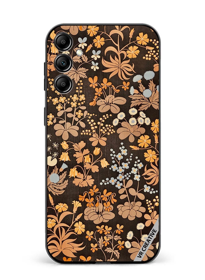 VR CREATIVE Protective Case Cover For Samsung Galaxy A34 Brownie Flower Design Multicolour - Image 1
