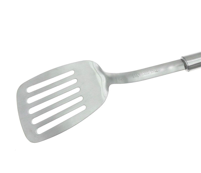 kakamono Metal Spatula Fish Spatula Stainless Steel Slotted Turner Spatula - Cook, Drain and Serve Fish, Burgers, Eggs, Pancakes with this Slotted Cooking Utensil - Image 3
