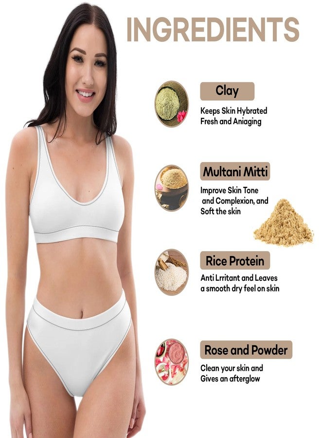 ساميشا مسحوق ساميشا العشبي لإزالة الشعر - شمع ملتاني ميتي للنساء والرجال | مناسب لجميع أنواع البشرة | منطقة البكيني - Image 3