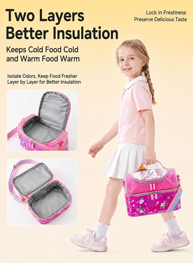 Super ZYouth Kids Insulated Lunch Bag with Adjustable Shoulder Strap, Leakproof Thermal Lunch Tote for Boys and Girls, School, Kindergarten, Picnic and Travel - Image 3