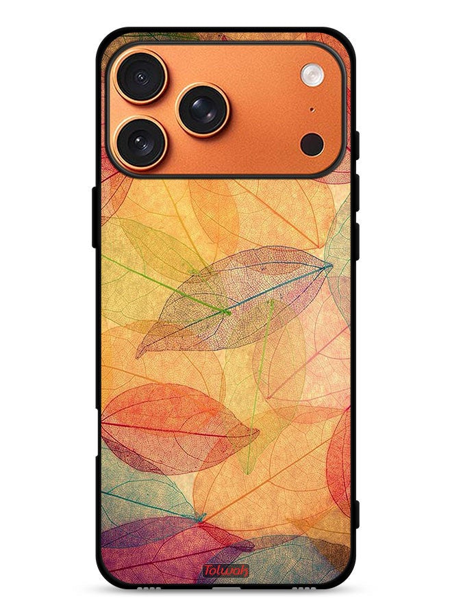 Tolwak Apple iPhone 17 Pro Max Protective Case Cover Leaves Abstract Digital Art - Image 1