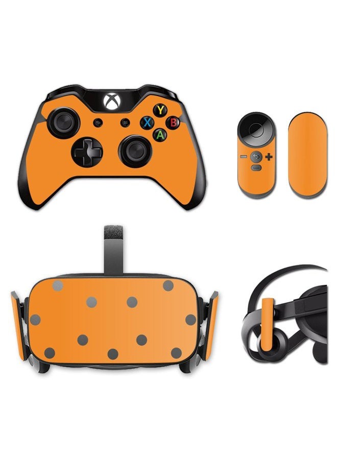 MIGHTY SKINS MightySkins Skin Compatible with Oculus Rift CV1 wrap Cover Sticker Skins Solid Orange - Image 1