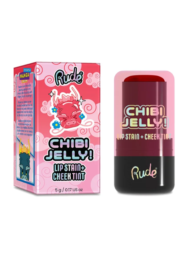 روود Chibi Manga Collection Chibi Jelly! Lip Stain + Cheek Tint - Sakura