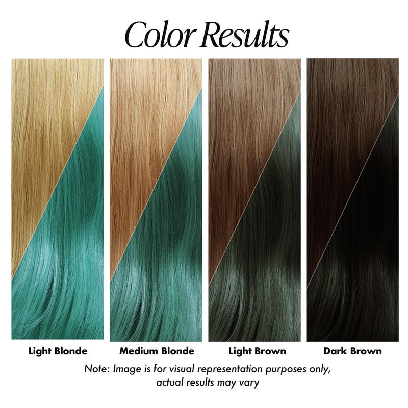 Adore Semi Permanent Hair Color (195 Jade) | Vegan & Cruelty-Free Green Hair Dye | No Ammonia, No Peroxide, No Alcohol | 4 Fl Oz - Image 3