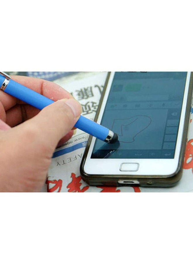 NIBEMINENT 2 In 1 Ball Point Capacitive Screen Stylus Touch Pen With Cover Blue  - Image 2