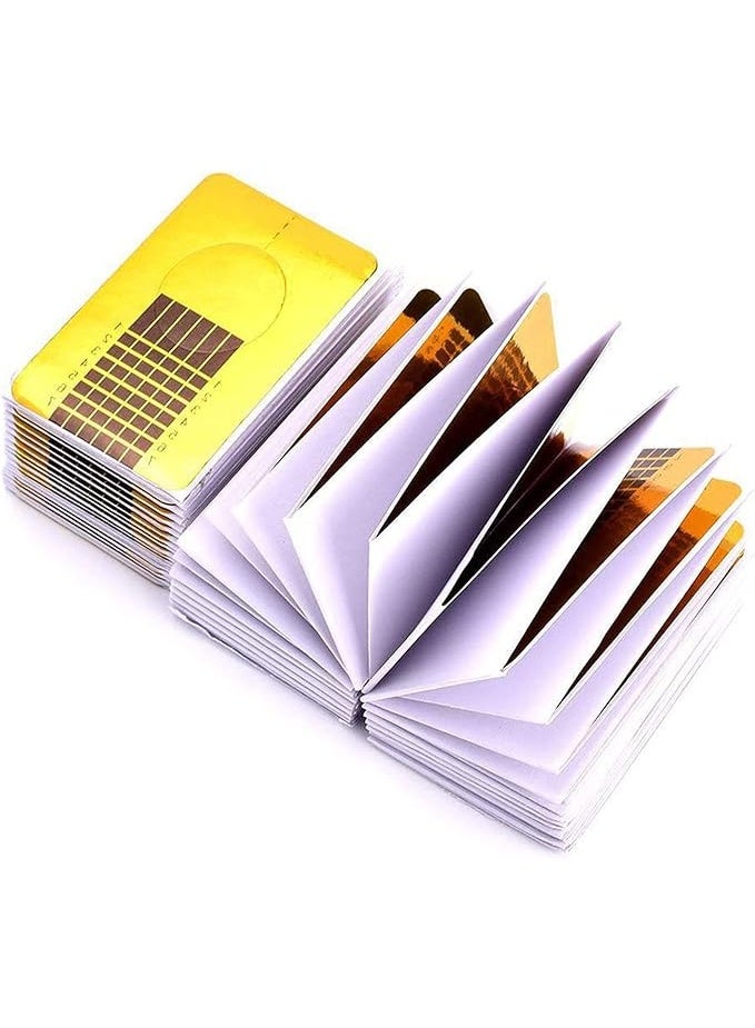 500 قطعة من قوالب جل الأظافر بالأشعة فوق البنفسجية، حامل ورق ملصقات الأظافر، قوالب جل الأظافر للمانيكير، أطراف تمديد الأظافر، قوالب مانيكير، صينية ورقية للتصميم - Image 4