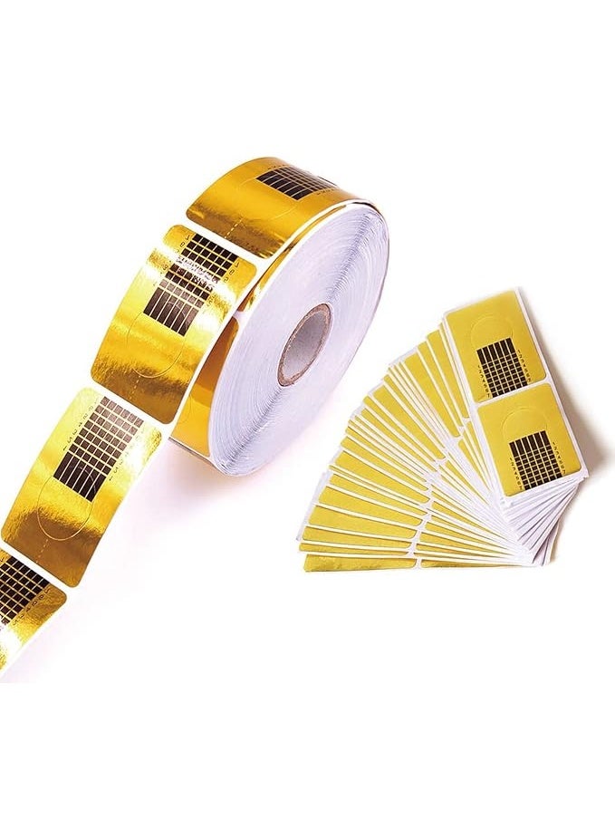 500 قطعة من قوالب جل الأظافر بالأشعة فوق البنفسجية، حامل ورق ملصقات الأظافر، قوالب جل الأظافر للمانيكير، أطراف تمديد الأظافر، قوالب مانيكير، صينية ورقية للتصميم - Image 2