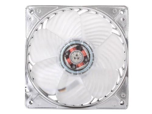 SilverStone Technology Silverstone Air Penetrator Air Channeling Case Fan with Red LED Light 120 * 120 * 25mm/1500rpm AP121-RL (Silver) - Image 4