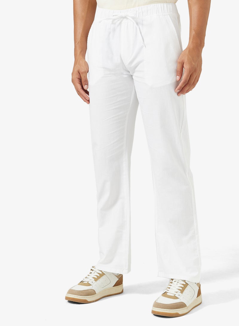 Seventy Five Relaxed Fit Linen Pants - Image 1