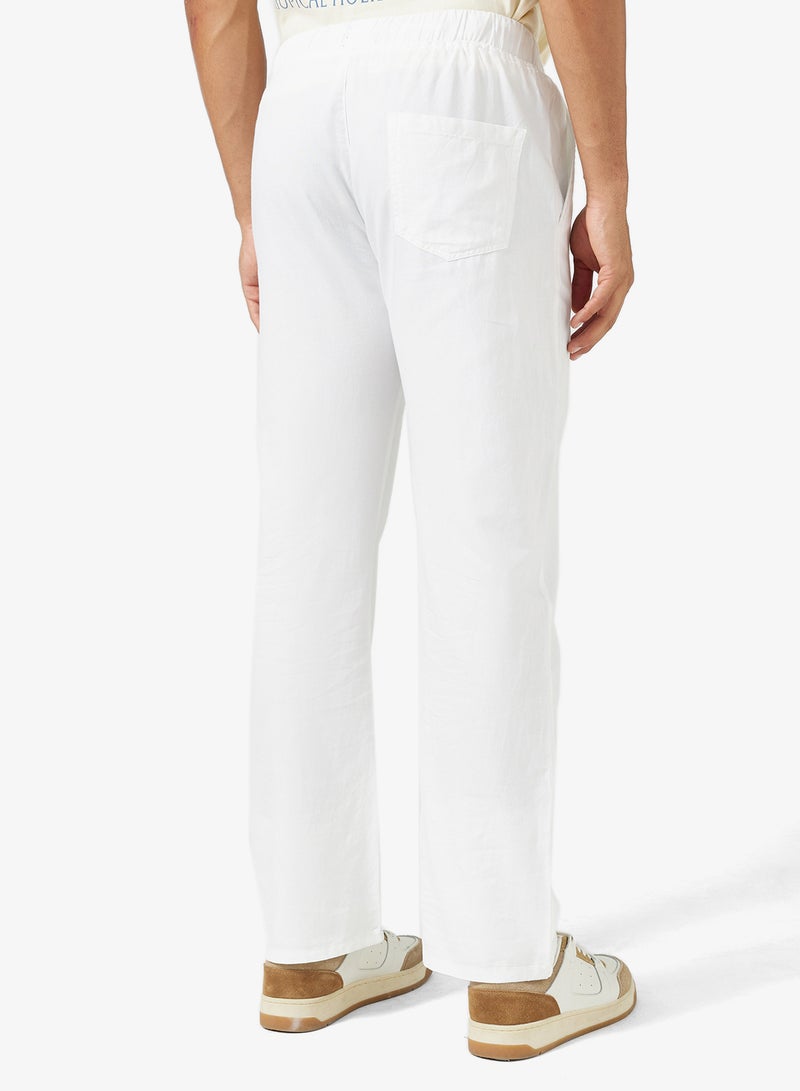 Seventy Five Relaxed Fit Linen Pants - Image 3