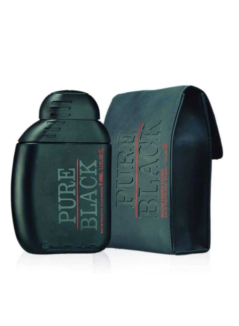 كرياشن لاميس عطر بيور بلاك رجال من كرياشن لاميس، او دى تواليت - 100 مل - Image 2