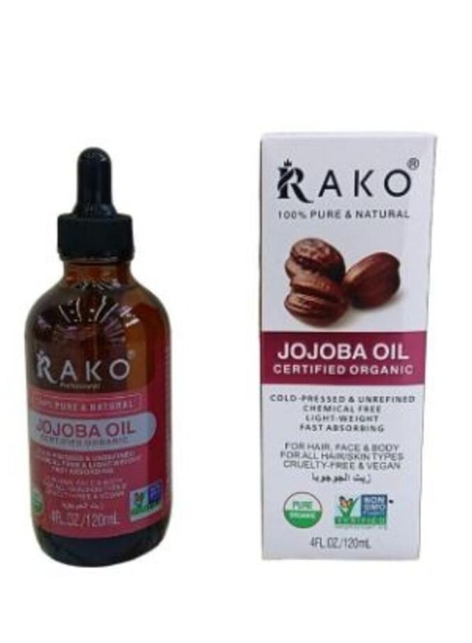 RAKO Jojoba Oil Certified Organic 120 ML
