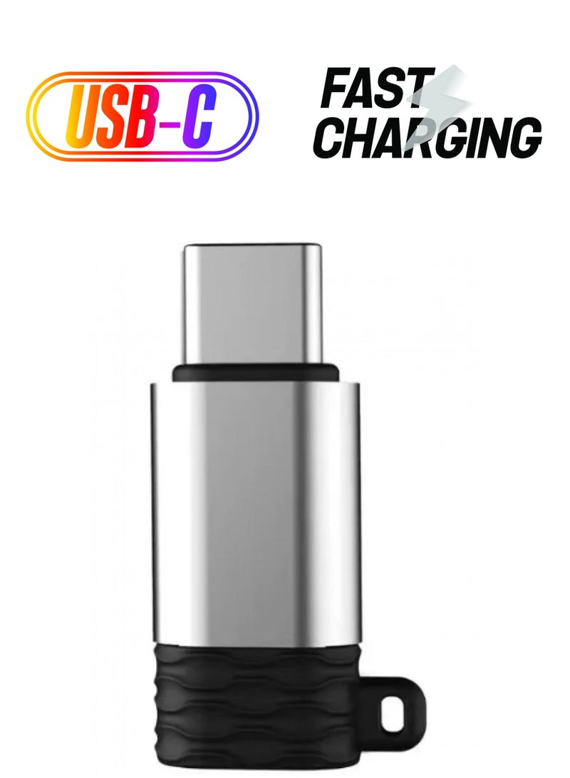 ELTRAZONE USB-C to Micro USB Adapter ET-TC13 – Fast Data Transfer & Charging Converter (Black) - Image 1