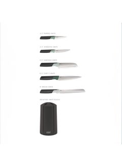 Joseph Joseph Joseph joseph elevate knives carousel set 5pc editions sage  - Image 3