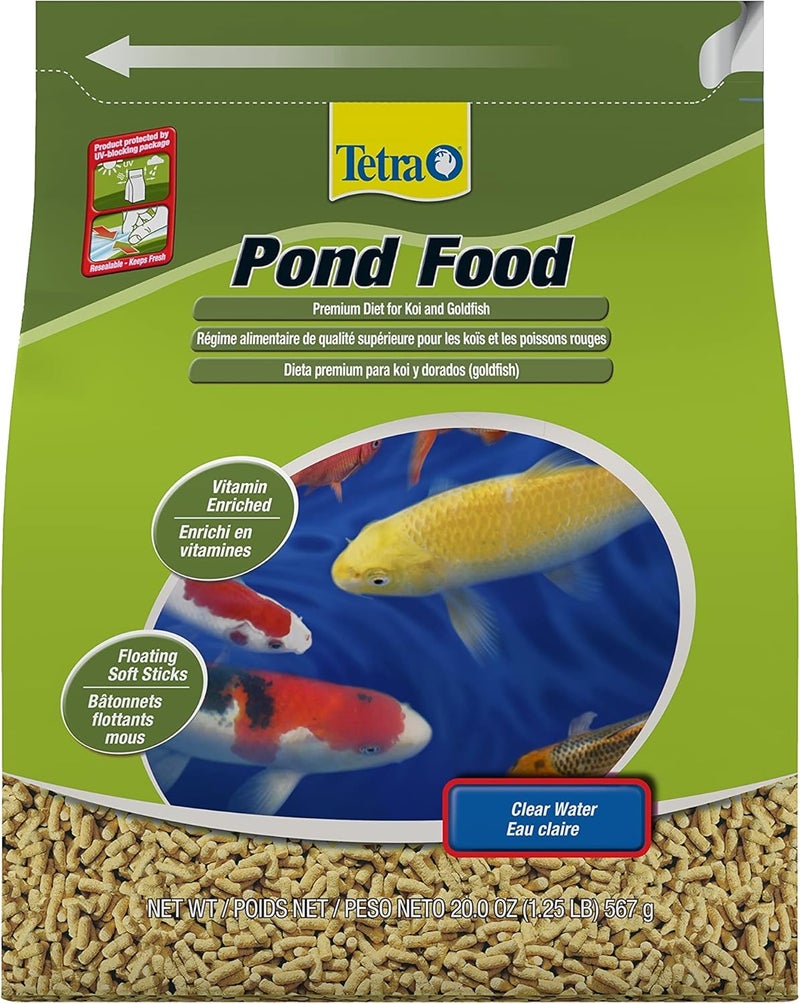 Tetra PondFood Premium Diet Koi & Goldfish Food, 1.25 lb - Image 1