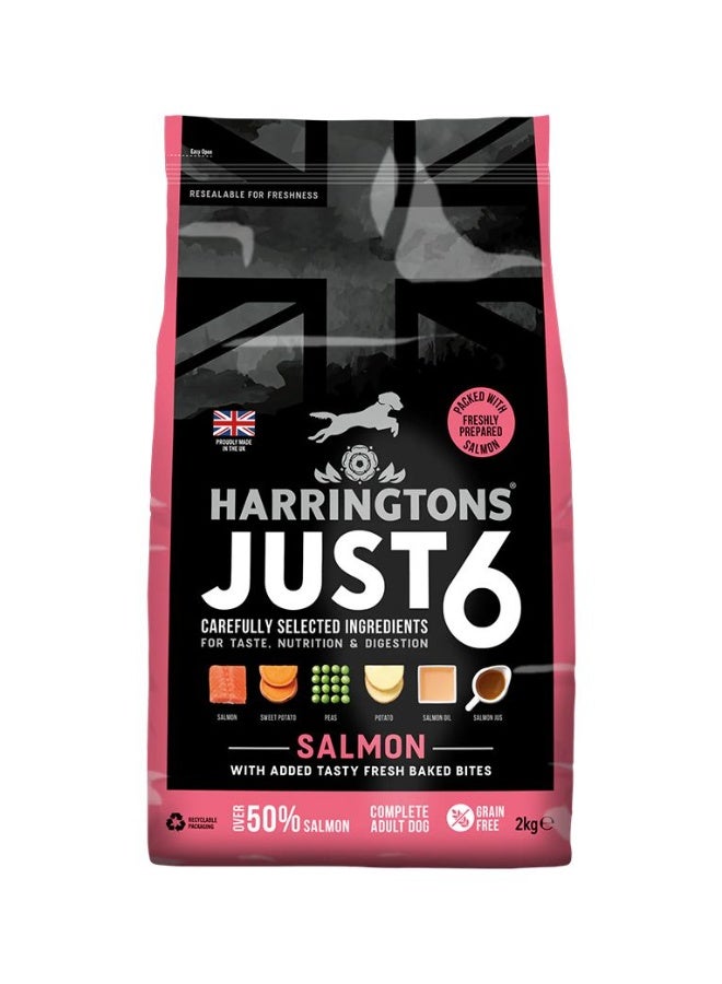 Harringtons Just 6 Salmon Grain Free Adult Dry Dog Food - Image 1