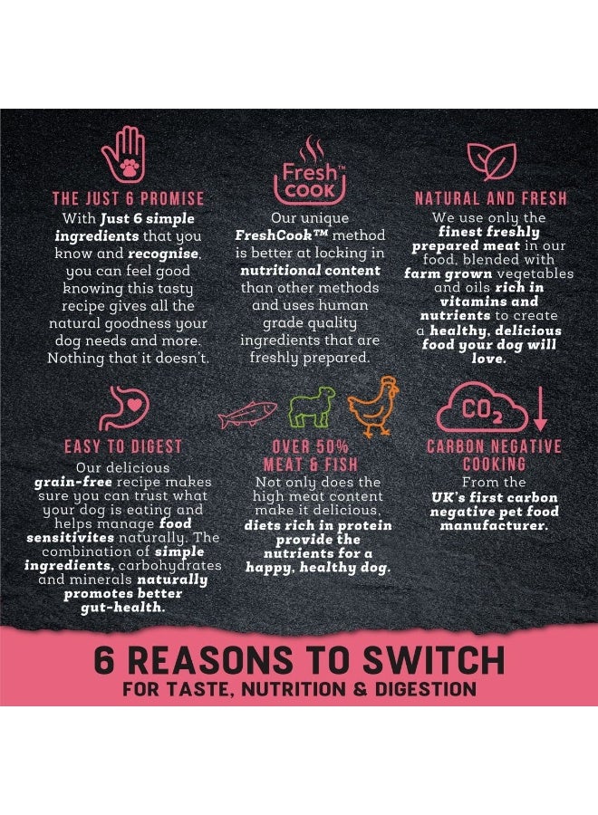 Harringtons Just 6 Salmon Grain Free Adult Dry Dog Food - Image 5