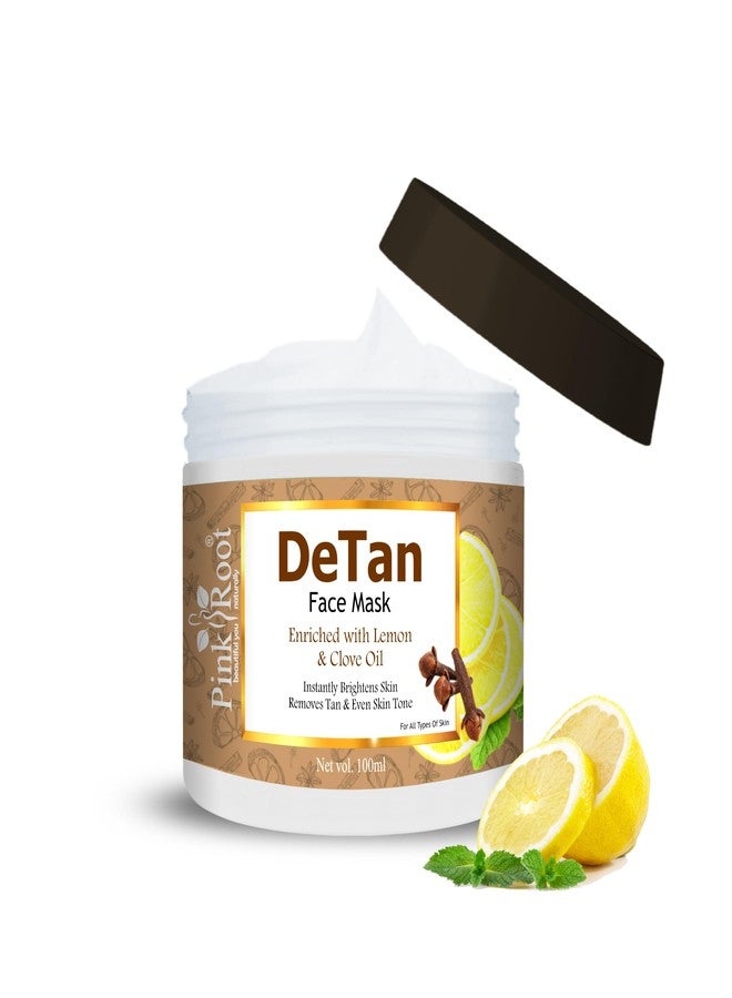 Pink Root Detan Face Mask 100gm, Helps in Tan Removal Whitening Depigmentation Oil Control, Acne & Fairness, Ubtan Glow Face Pack, Skin Brightening Face Pack, Used by All Types of Skin - Image 1