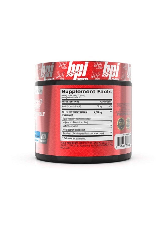 BPI Sports 1.M.R. Vortex Pre-Workout Powder, Blue Raz, 5.3 Ounce - Image 2